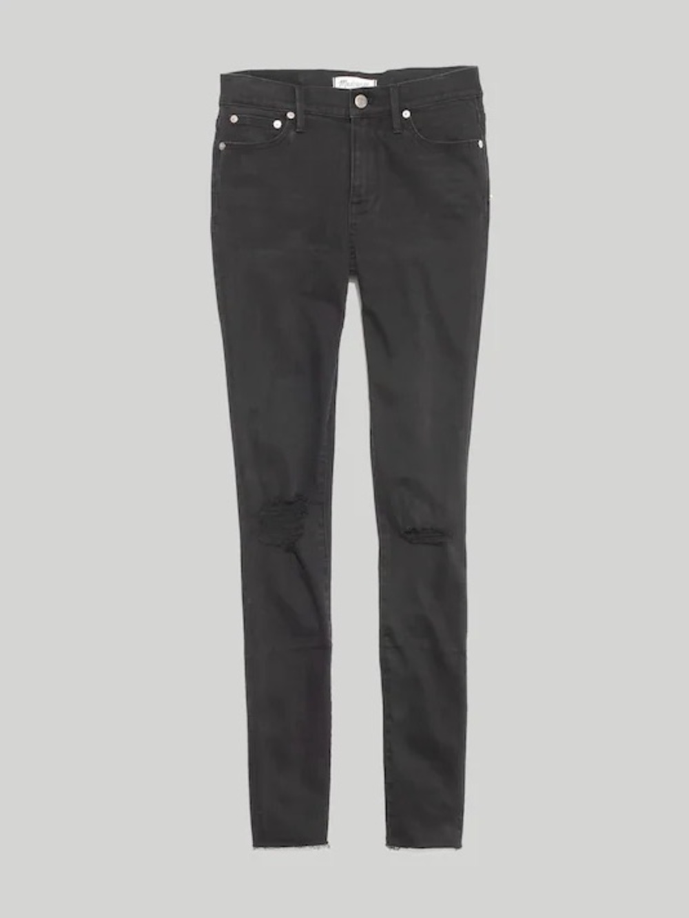 Madewell 9" Mid-Rise Skinny Jeans in Black Sea NWT Size 27 - Picture 4 of 9